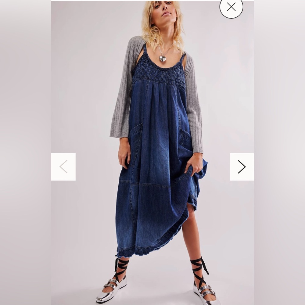 Free People Denim Maxi